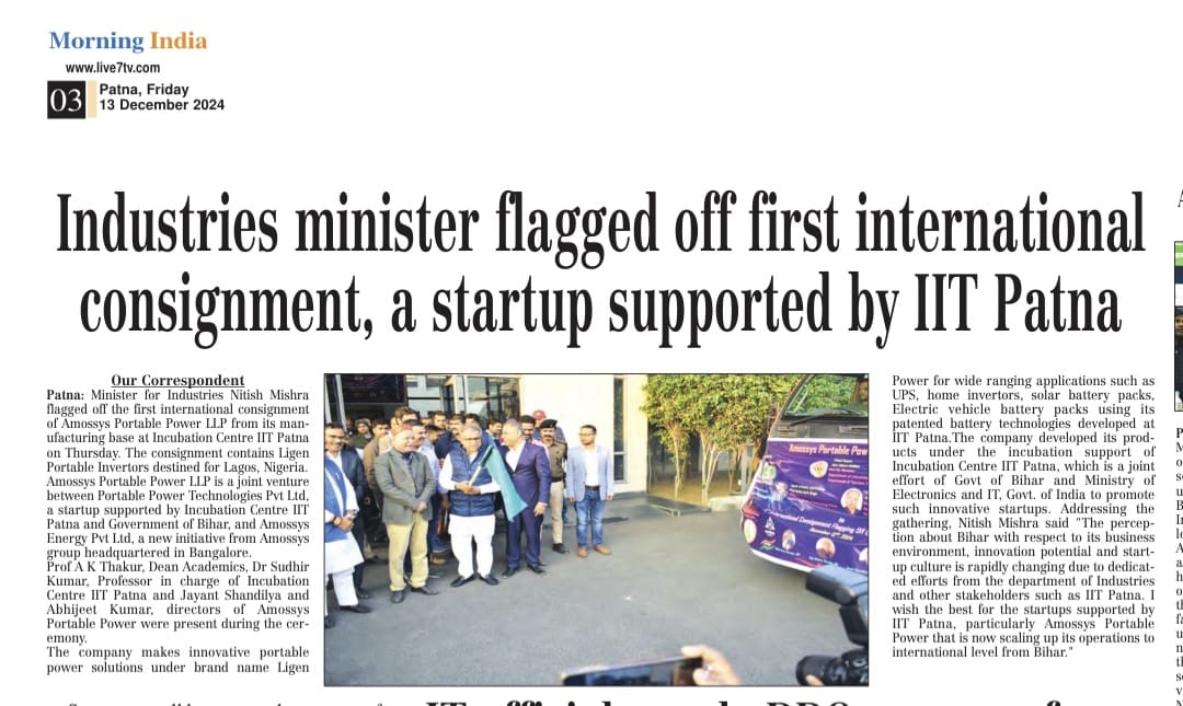 Ligen power Amosys Portable Power's First International Shipment Flagged Off: A Milestone for Ligen Power and Bihar’s Industrial Growth 14 IMG-20241213-WA0020